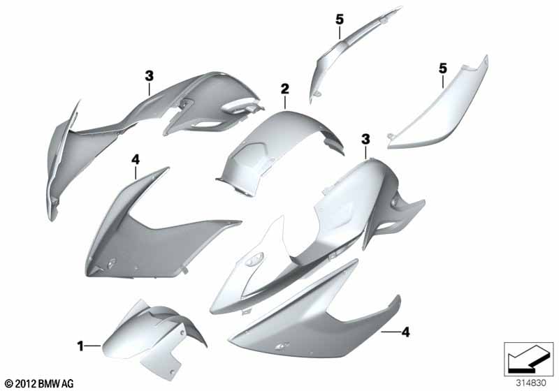 Окрашенные детали U751 alpin-weiss 3