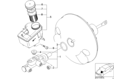 Главный торм.цилиндр DSC, полноприв.