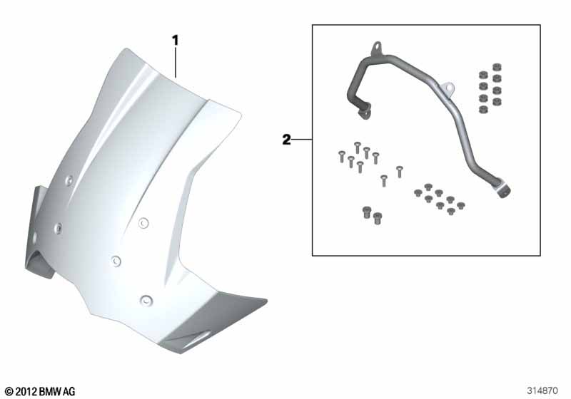 Ветрозащитный щиток Туринг с креплением