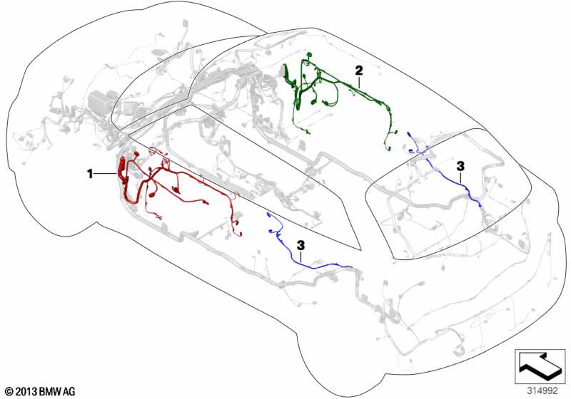 Жгут проводов двери