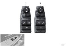 Выключатель стеклоподъемника стор.водит.