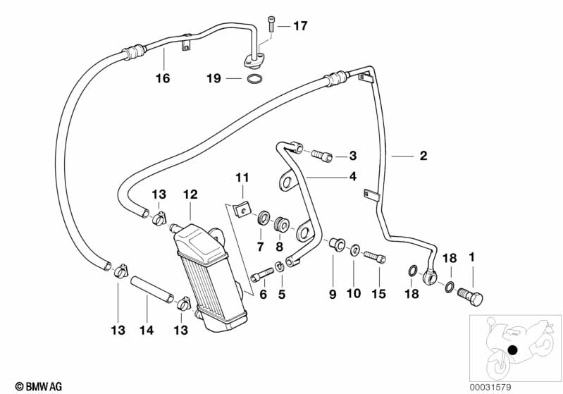 Масляный радиатор/трубопровод масл.рад.