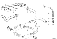 Водяной шланг системы охлаждения
