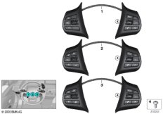 Переключатель на м/функц.рулевом колесе