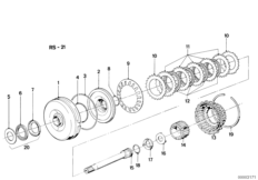 ZF 3HP22 Приводная муфта A