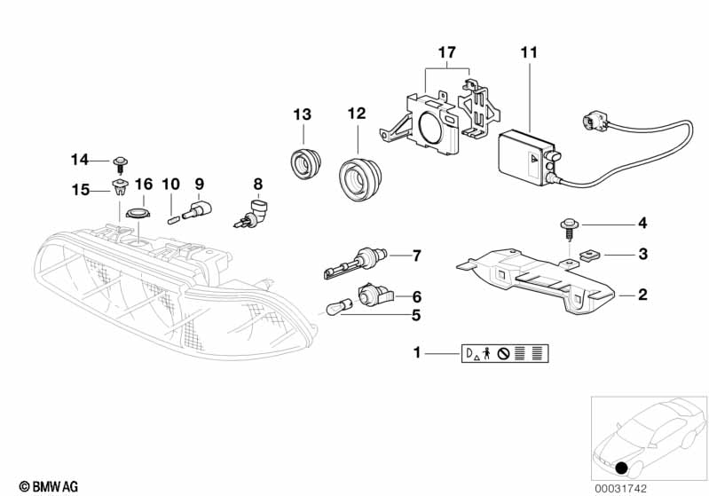 Детали ксеноновой фары