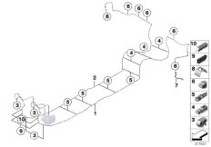 Трубопровод тормозного привода Зд