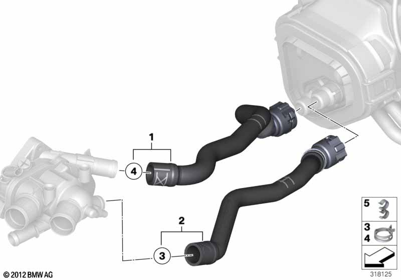 Шланг. подвод.трубопр.двиг.-нагр.элемент