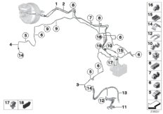 Трубопровод тормозного привода Пд