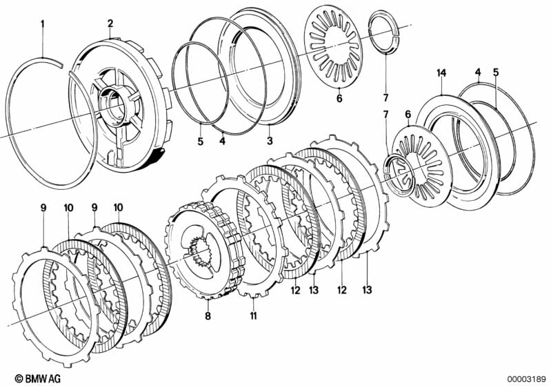 ZF 4HP22/24 Неподвижн.диск.фрикцион C/C'