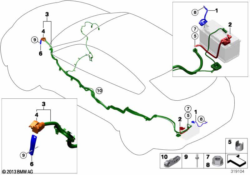 провод батареи