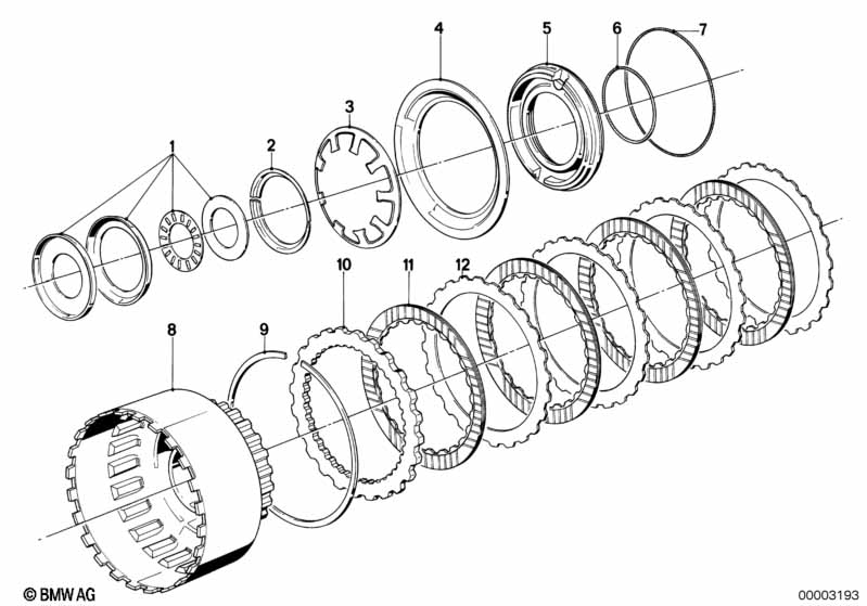 ZF 4HP22/24 Неподвижный диск.фрикцион F