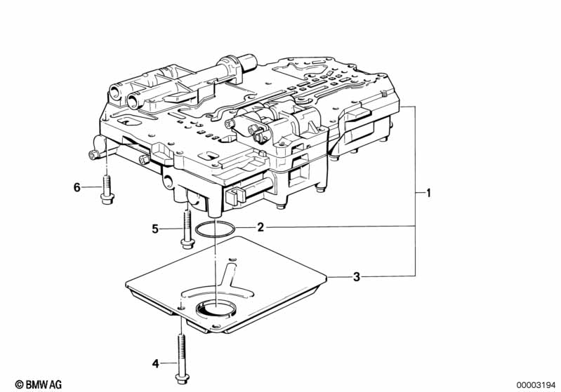 ZF 4HP22/24-H Гидр.блок управ.и доп.эл.