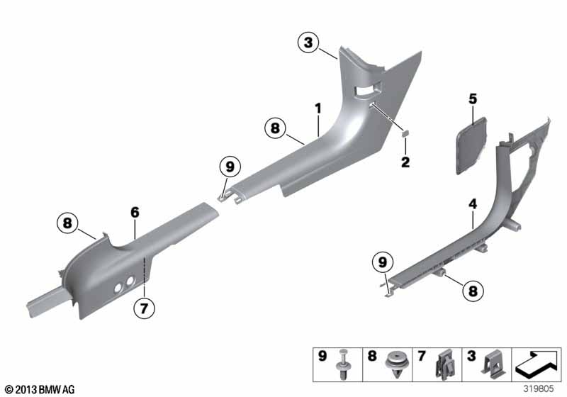 Боковая обшивка пространства для ног