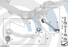 Ремкомплект тяги и попер.рычага подв.