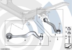Ремкомплект тяги и попер.рычага подв.