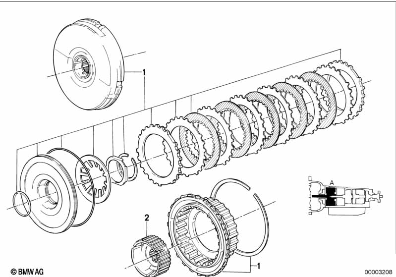 ZF 4HP22/24 Приводная муфта A