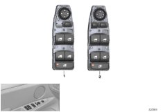 Выключатель стеклоподъемника стор.водит.