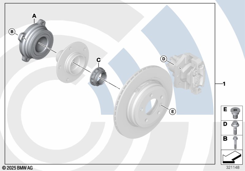 Ремкомплект подшипника ступицы кол.Зд