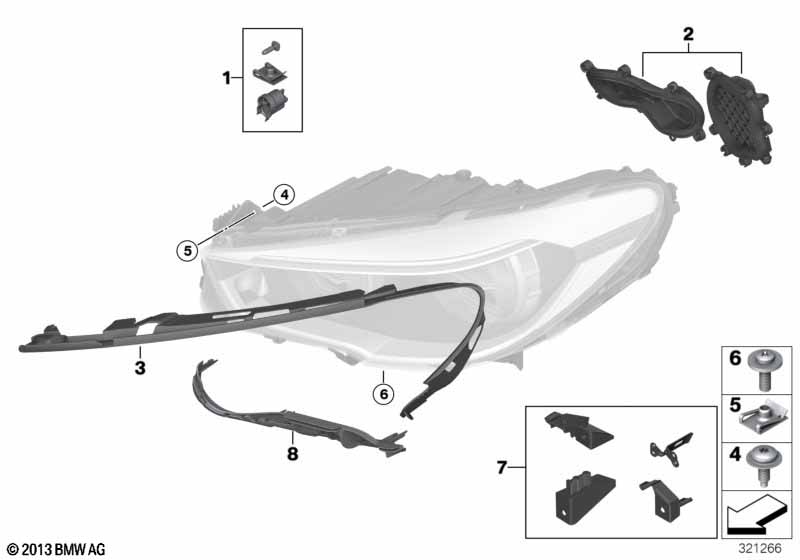 Детали светодиодной фары