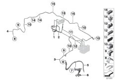 Трубопровод тормозного привода Пд