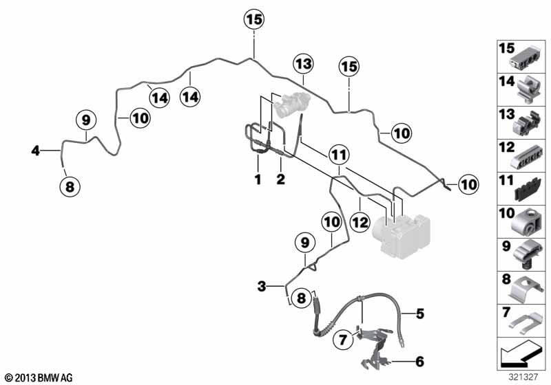 Трубопровод тормозного привода Пд