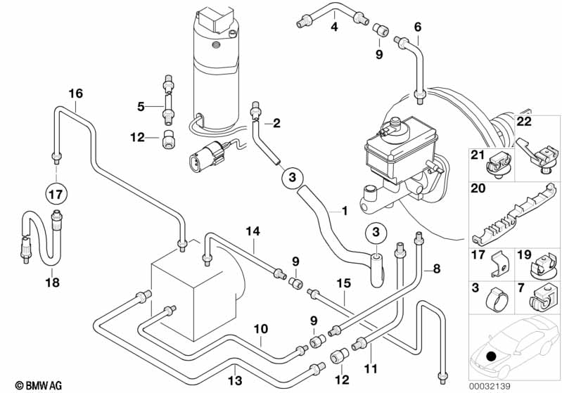 Трубопровод тормозного привода Пд с ASC