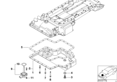 Масляный картер ниж.ч./маслоизм.присп.
