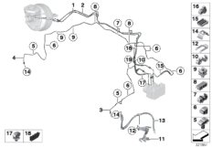 Трубопровод тормозного привода Пд