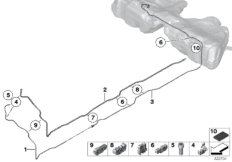 Топливопровод/ элементы крепления