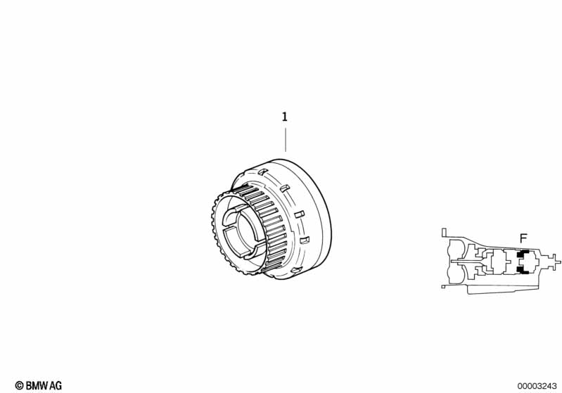 A5S310Z Приводная муфта F