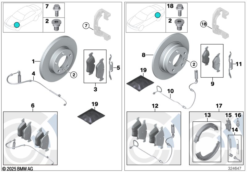 Тормозной диск вентилируемый  E81 E87 E87 LCI