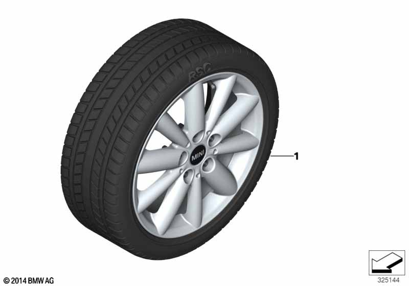 Колесо зимн.в сборе 508 DunSP WS 3D ROF