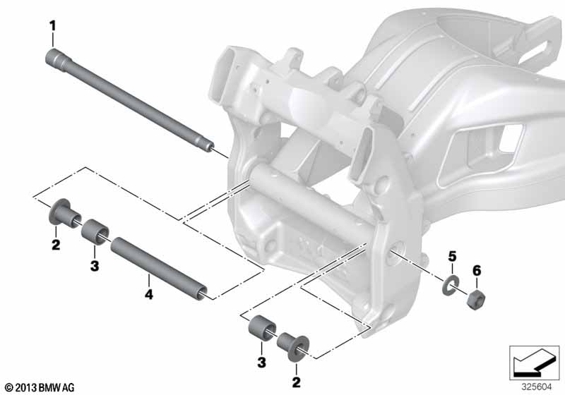 Подшипники кач.рычага заднего колеса