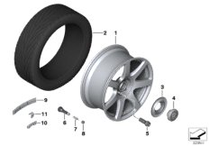 Л/с колесный диск, дизайн 593