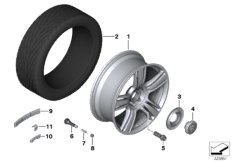 Л/с колесный диск, дизайн 602