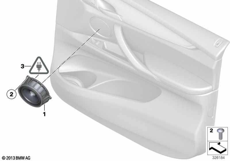 Детали стереосистемы на Пд двери