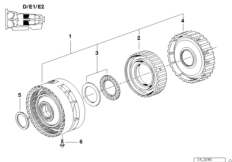 A5S560Z Неподв.дисковый фрикцион D/E1/E2