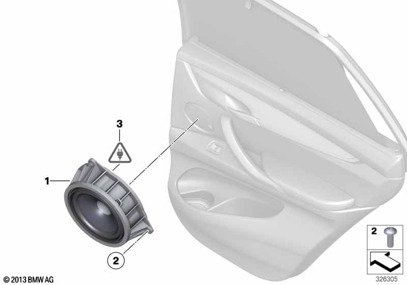 Детали системы HiFi на Зд двери