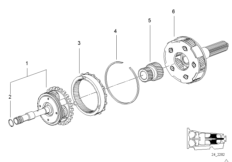 A5S560Z Блок планет. шестерен II + III