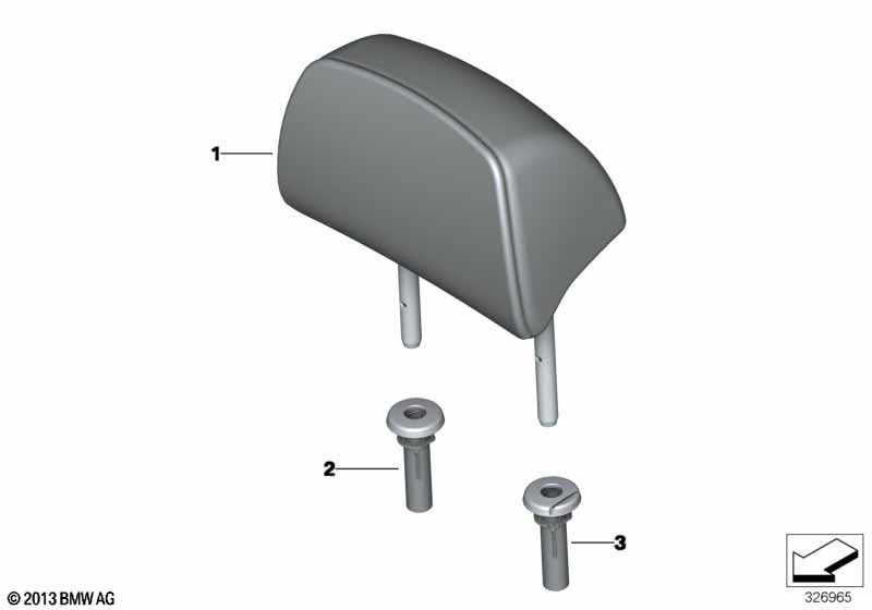 Подголовник заднего сиденья