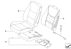 Набивка и обивка базового сиденья Пд