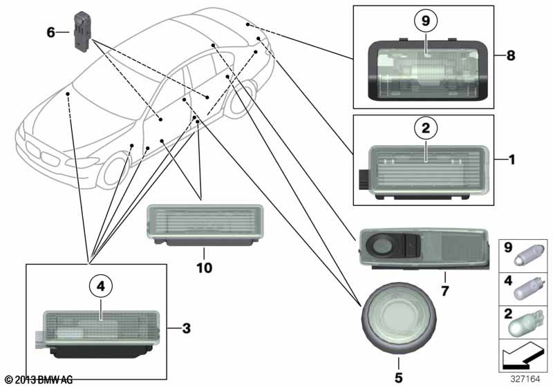 Различные огни