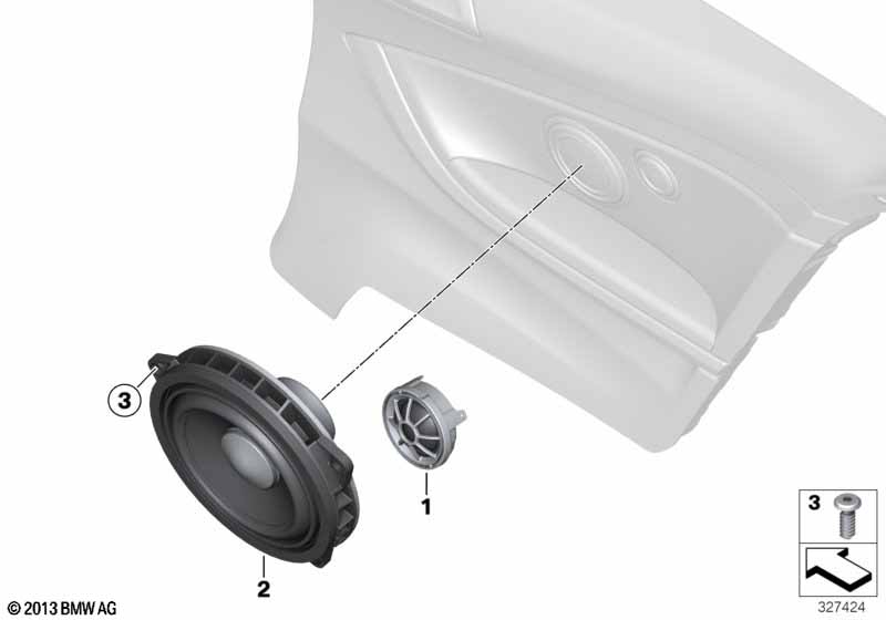 Детали системы HiFi на Зд двери