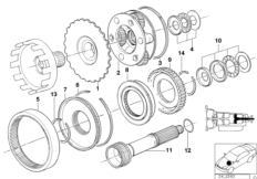 ZF 4HP22/24 Блоки планетарных шестерен