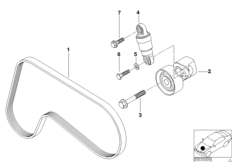 Ременный привод компрессора кондиц.