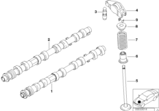 Распредвал мех.клап.газораспред./клапаны