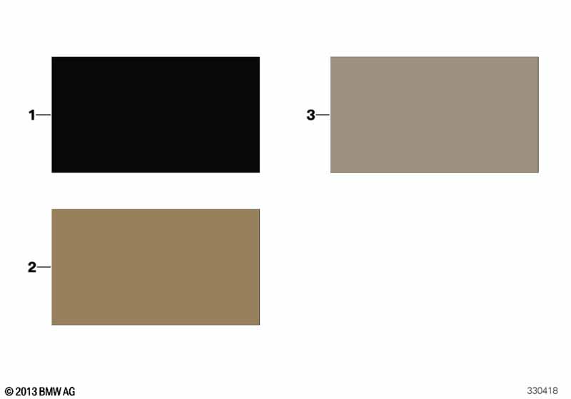 Стр.с образцами, цвета отделки салона