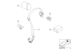 Ремень безоп. с 3 точками крепления Зд