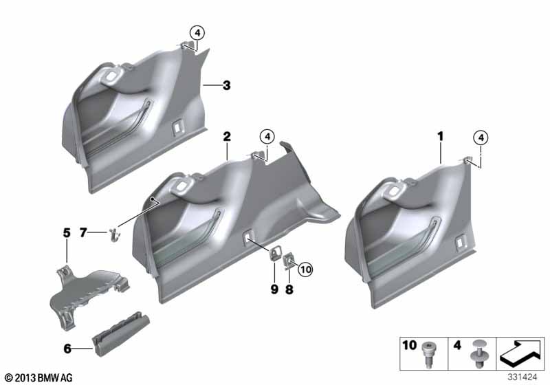 Обшивка багажного отделения Л